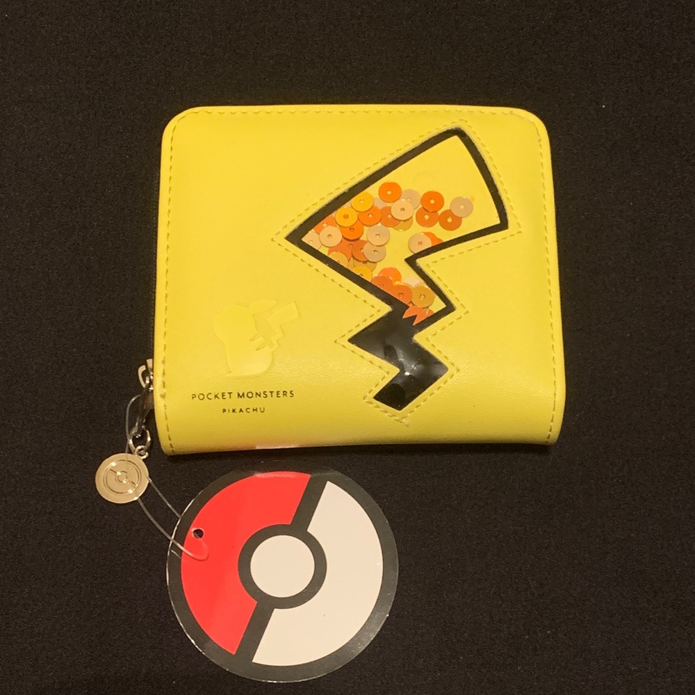 NWT Pokémon Pikachu Sequin Tail Wallet from Japan